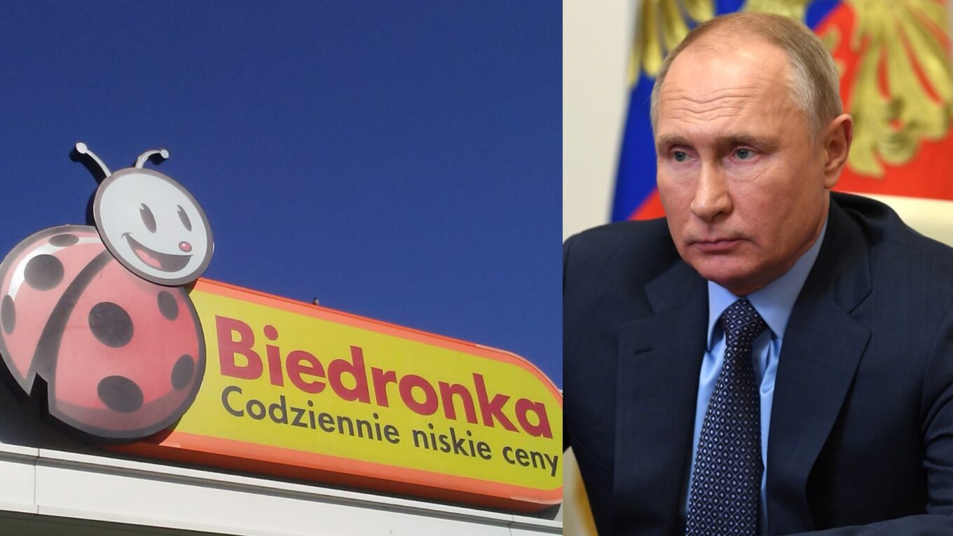 Sieć znanych w Polsce sklepów "Biedronka" wycofuje ze swojej oferty produkty, które zostały wyprodukowane przez dostawców z Rosji i Białorusi